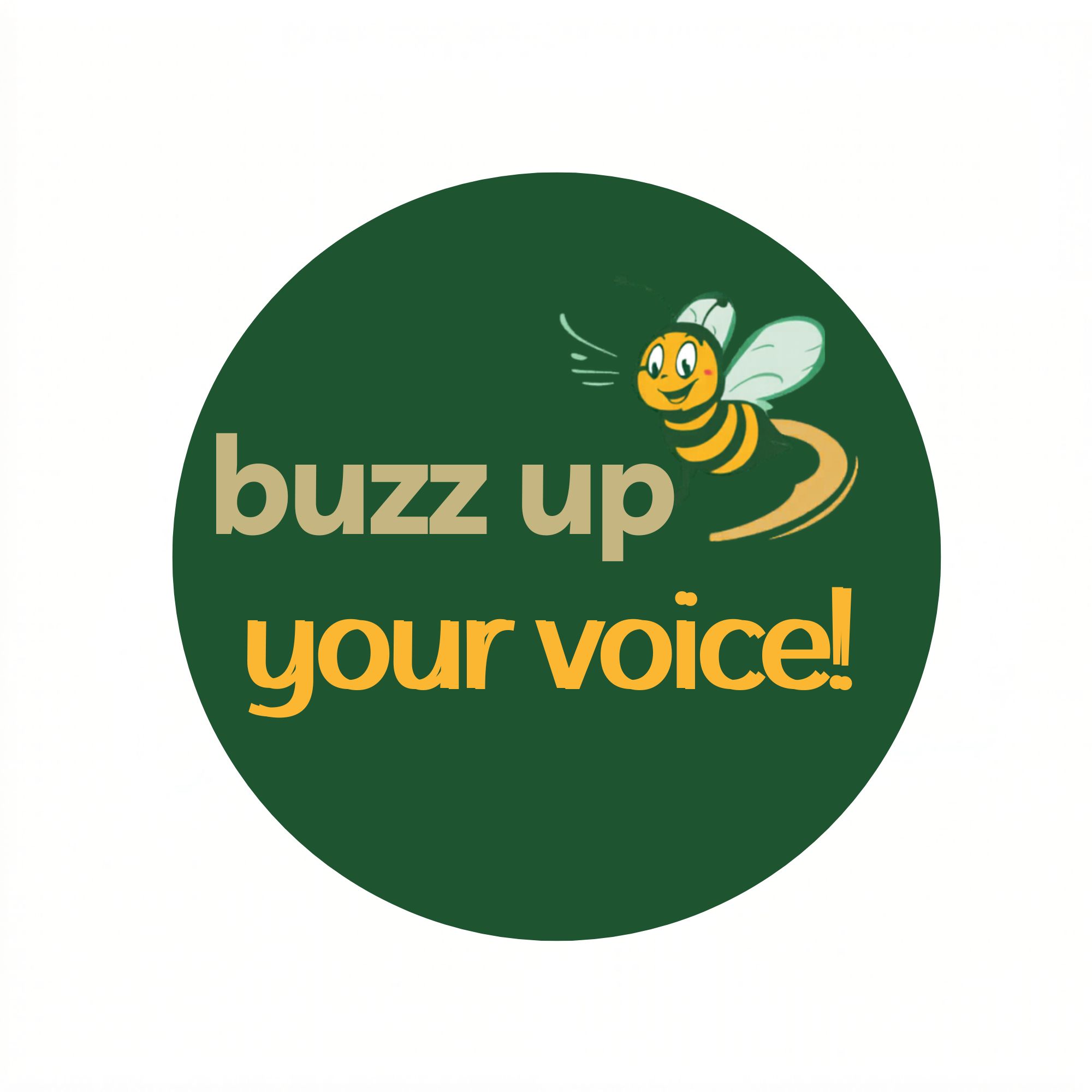 Buzz Up Your Voice Slate Logo